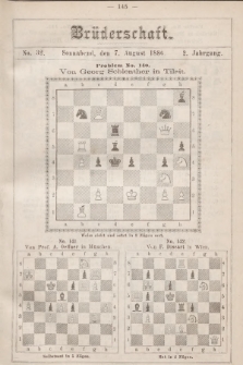 Die Brüderschaft. Jg. 2, 1886, No 32