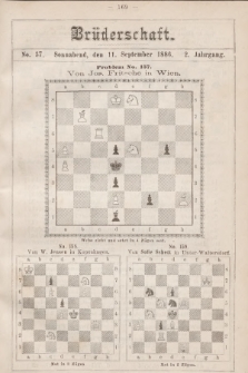 Die Brüderschaft. Jg. 2, 1886, No 37