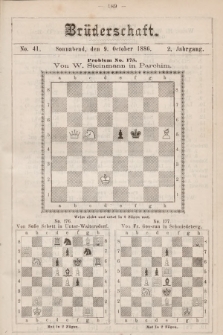 Die Brüderschaft. Jg. 2, 1886, No 41