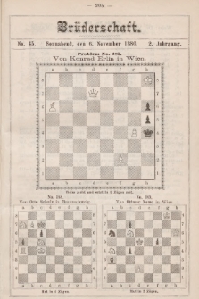 Die Brüderschaft. Jg. 2, 1886, No 45