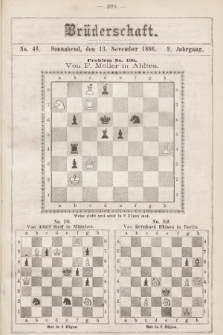 Die Brüderschaft. Jg. 2, 1886, No 46