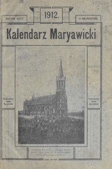 Kalendarz Maryawicki na rok przestępny 1912