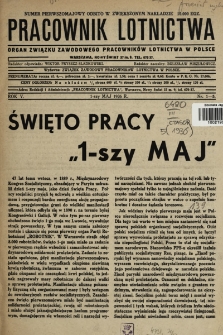 Pracownik Lotnictwa : organ Związku Zawodowego Pracowników Lotnictwa w Polsce. 1936, nr 1-5
