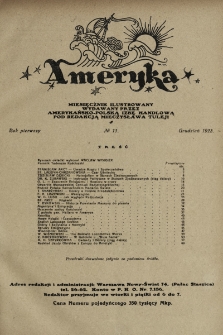 Ameryka : miesięcznik ilustrowany wydawany przez Amerykańsko-Polską Izbę Handlową. 1923, nr 11