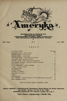 Ameryka : miesięcznik ilustrowany wydawany przez Amerykańsko-Polską Izbę Handlow pod redakcją Mieczysława Tulejią. 1924, nr 2