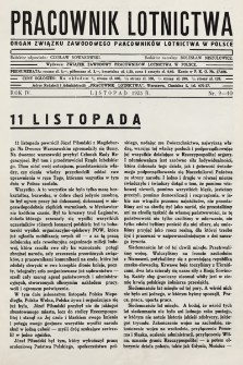 Pracownik Lotnictwa : organ Związku Zawodowego Pracowników Lotnictwa w Polsce. 1935, nr 9-10