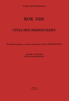 Rok 3333 czyli Sen niesłychany