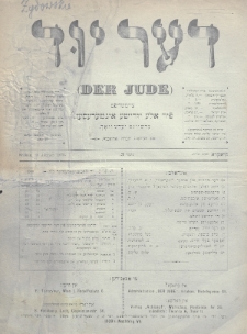 Der Jude. 1900, nr 3
