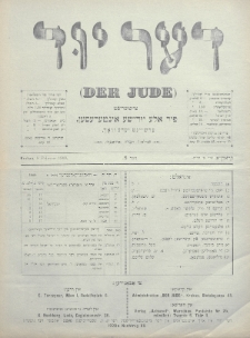 Der Jude. 1900, nr 5