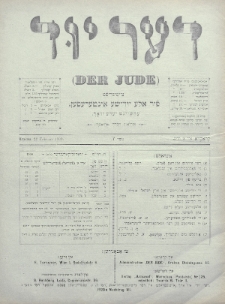 Der Jude. 1900, nr 7