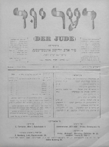 Der Jude. 1900, nr 8