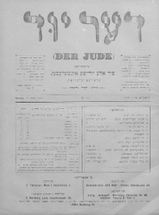 Der Jude. 1900, nr 11