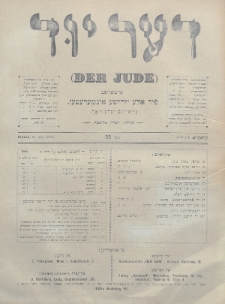 Der Jude. 1900, nr 22