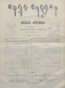 Der Jude. 1900, nr 33