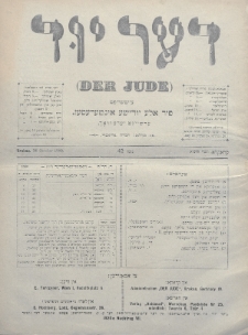 Der Jude. 1900, nr 42