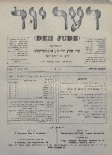 Der Jude. 1901, nr 5