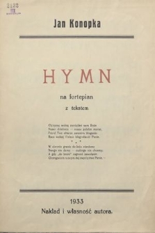Hymn : na fortepian z tekstem