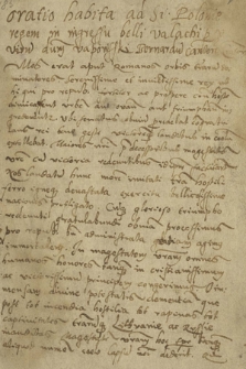 Cztery mowy i wzory listów z XVI w. Fragment rękopisu bez końca