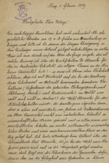 Kopie listów sześciu zagranicznych uczonych, pisanych w styczniu 1889 r. do prof. Maksymiliana Nowickiego z opinią o prof. Karolu Olszewskim