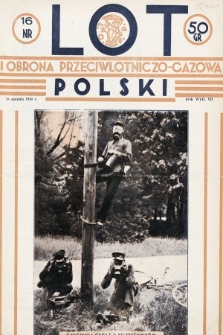 Lot i Obrona Przeciwlotniczo-Gazowa Polski. 1934, nr 16