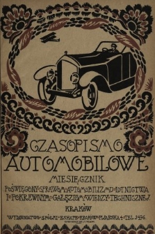 Czasopismo Automobilowe : miesięcznik poświęcony sprawom automobilizmu, lotnictwa i pokrewnym gałęziom wiedzy technicznej. 1920, nr 2