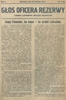 Głos Oficera Rezerwy : tygodnik ilustrowany społeczny bezpartyjny. 1924, nr 14/22