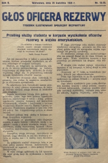 Głos Oficera Rezerwy : tygodnik ilustrowany społeczny bezpartyjny. 1924, nr 15/23