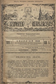 Dzwonek Rekolekcyjny z Trzebini : pisemko rekolekcyjne. 1928, nr 5