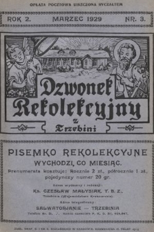 Dzwonek Rekolekcyjny z Trzebini : pisemko rekolekcyjne. 1929, nr 3