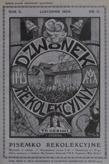 Dzwonek Rekolekcyjny z Trzebini : pisemko rekolekcyjne. 1929, nr 11