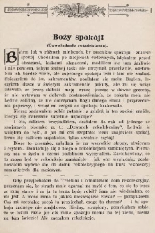 Dzwonek Rekolekcyjny z Trzebini : pisemko rekolekcyjne. 1930, nr 3
