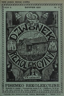 Dzwonek Rekolekcyjny z Trzebini : pisemko rekolekcyjne. 1932, nr 8