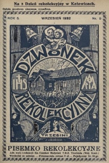 Dzwonek Rekolekcyjny z Trzebini : pisemko rekolekcyjne. 1932, nr 9