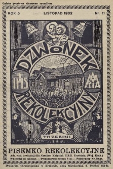 Dzwonek Rekolekcyjny z Trzebini : pisemko rekolekcyjne. 1932, nr 11