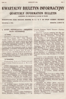 Kwartalny Biuletyn Informacyjny = Quarterly Information Bulletin. R.4, 1934, kwartał pierwszy 1934, nr 2