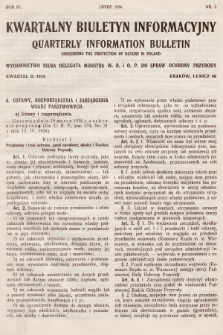 Kwartalny Biuletyn Informacyjny = Quarterly Information Bulletin. R.4, 1934, kwartał drugi 1934, nr 3
