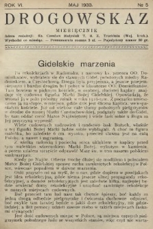 Drogowskaz : pismo rekolekcyjne z Trzebini. 1933, nr 5