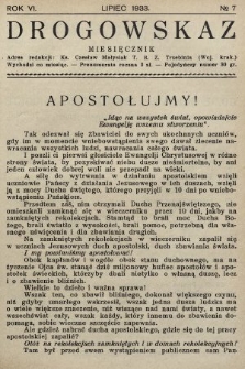 Drogowskaz : pismo rekolekcyjne z Trzebini. 1933, nr 7