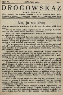 Drogowskaz : pismo rekolekcyjne z Trzebini. 1933, nr 11