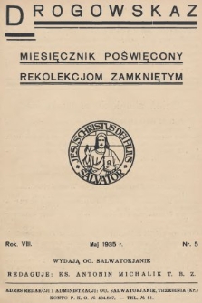 Drogowskaz : miesięcznik poświęcony rekolekcjom zamkniętym. 1935, nr 5