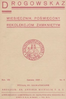 Drogowskaz : miesięcznik poświęcony rekolekcjom zamkniętym. 1935, nr 6