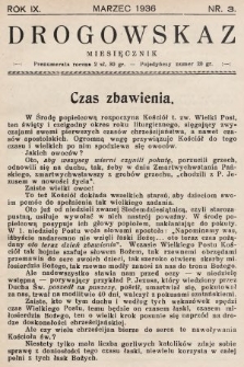 Drogowskaz : miesięcznik poświęcony rekolekcjom zamkniętym. 1936, nr 3