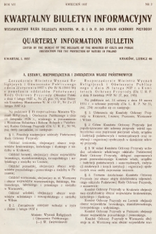 Kwartalny Biuletyn Informacyjny = Quarterly Information Bulletin. R.7, 1937, kwartał pierwszy 1937, nr 2