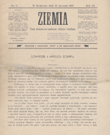 Ziemia : pismo ekonomiczno-społeczne, rolnicze i handlowe. 1897, nr 2