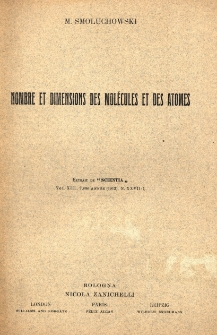 Nombre et dimensions des molécules et des atomes