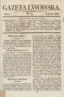 Gazeta Lwowska. 1840, nr 2