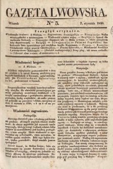 Gazeta Lwowska. 1840, nr 3