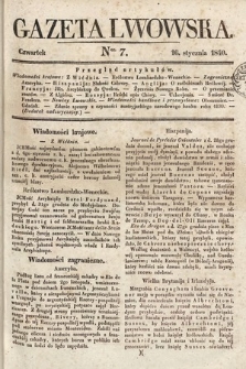 Gazeta Lwowska. 1840, nr 7