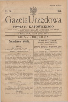 Gazeta Urzędowa Powiatu Katowickiego. 1934, nr 50 (15 grudnia)