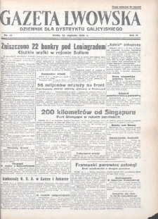 Gazeta Lwowska : dziennik dla Dystryktu Galicyjskiego. 1942, nr 11
